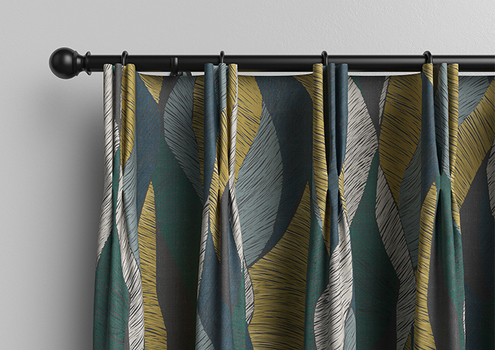 Anthurium, Teal - Made to Measure Curtains - Image 11
